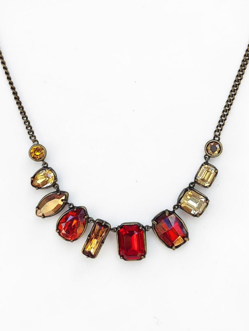 Swarovski Touchstone Crystal Fall Colored Necklace